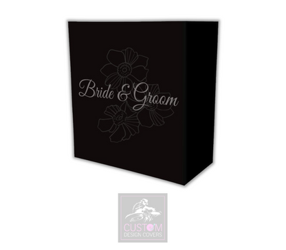 Bride & Groom Lycra DJ Booth Cover 