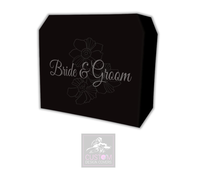 Bride & Groom Lycra DJ Booth Cover 