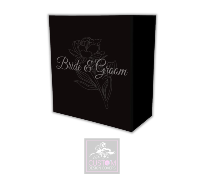 Bride & Groom Lycra DJ Booth Cover 