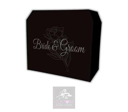 Bride & Groom Lycra DJ Booth Cover 