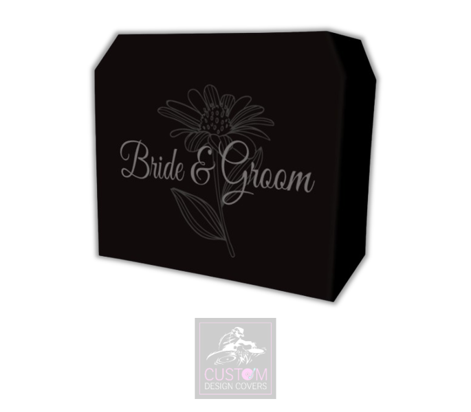 Bride & Groom Lycra DJ Booth Cover 