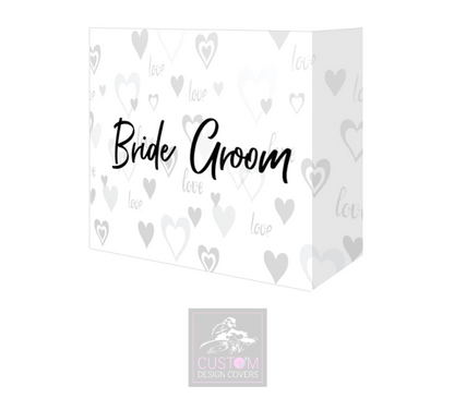 Bride Groom Lycra DJ Booth Cover