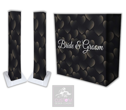 Bride & Groom Lycra DJ Booth Cover (PACKAGE BUNDLE)