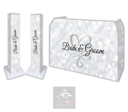 Bride & Groom Lycra DJ Booth Cover   (PACKAGE BUNDLE)