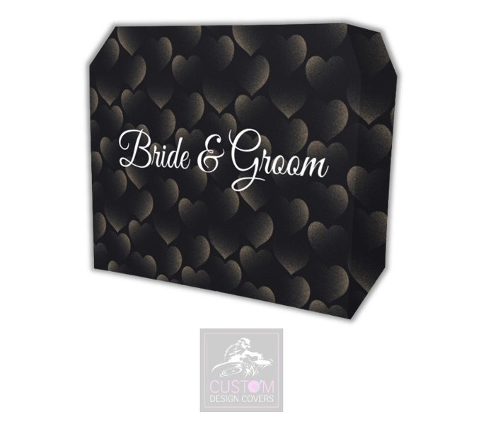 Bride & Groom Lycra DJ Booth Cover 