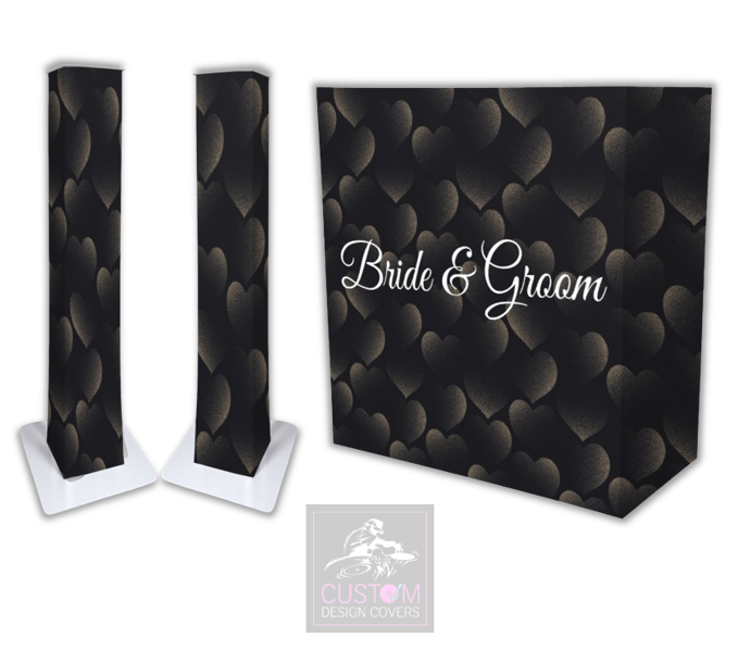 Bride & Groom Lycra DJ Booth Cover (PACKAGE BUNDLE)