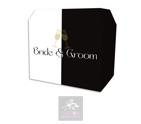 Bride & Groom Lycra DJ Booth Cover