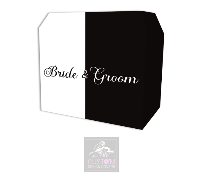 Bride & Groom Lycra DJ Booth Cover