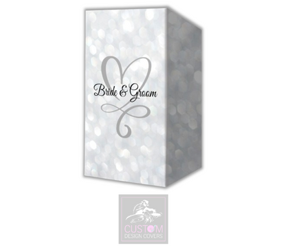 Bride & Groom Lycra DJ Booth Cover 