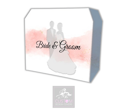 Bride & Groom *Pale Pink*  Lycra DJ Booth Covers