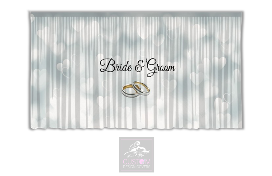 Bride & Groom Backdrop Curtain