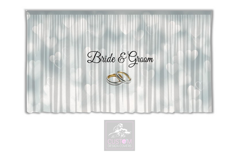 Bride & Groom Backdrop Curtain