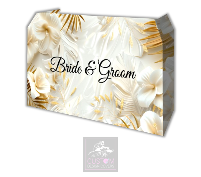 Bride & Groom Lycra DJ Booth Cover
