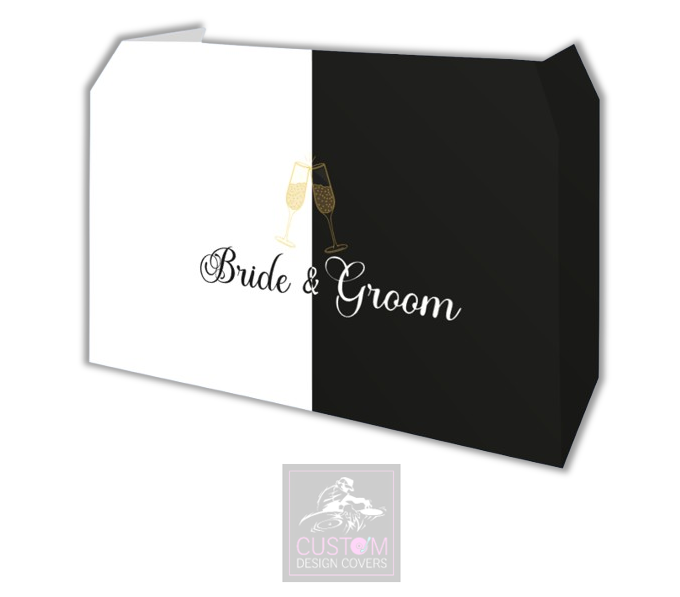 Bride & Groom Lycra DJ Booth Cover