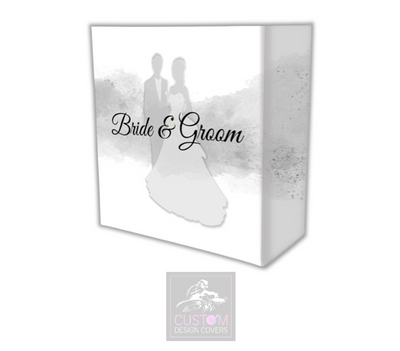 Bride & Groom *Pale Grey*  Lycra DJ Booth Covers