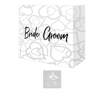 Bride Groom Lycra DJ Booth Cover