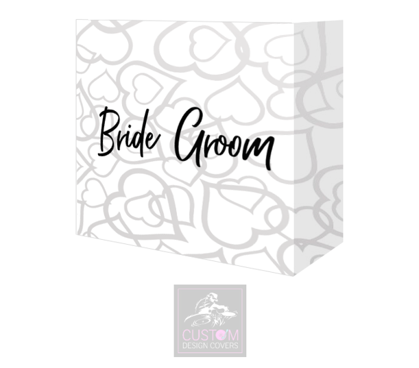 Bride and Groom Booth Cover Combi