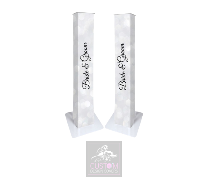 Bride & Groom Lycra Podiums (PAIR) 