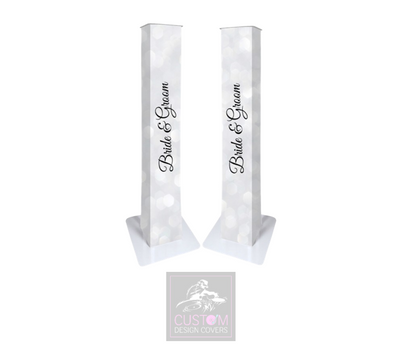 Bride & Groom Lycra DJ Booth Cover  (PACKAGE BUNDLE)