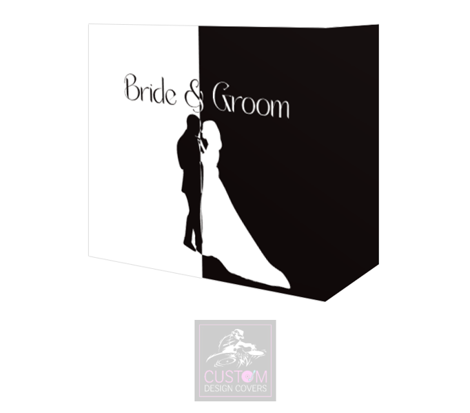 Bride & Groom Silhouette Booth Cover Truss