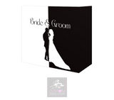 Bride & Groom Silhouette Booth Cover Truss