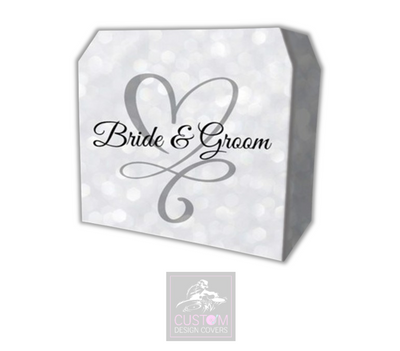 Bride & Groom Lycra DJ Booth Cover  (PACKAGE BUNDLE)