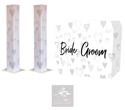 Bride Groom Lycra DJ Covers (PACKAGE BUNDLE) - MKII