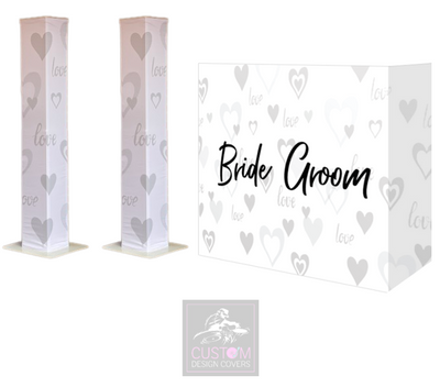 Bride Groom Lycra DJ Covers (PACKAGE BUNDLE) - TRUSS