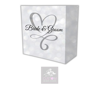 Bride & Groom Lycra DJ Booth Cover 