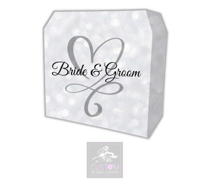 Bride & Groom Lycra DJ Booth Cover 