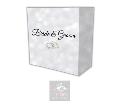 Bride & Groom Lycra DJ Booth Cover 