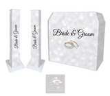 Bride & Groom Lycra DJ Booth Cover  (PACKAGE BUNDLE) 