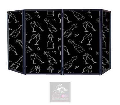 CELEBRATION (BLACK & GREY) DJ LYCRA FACADE PANELS