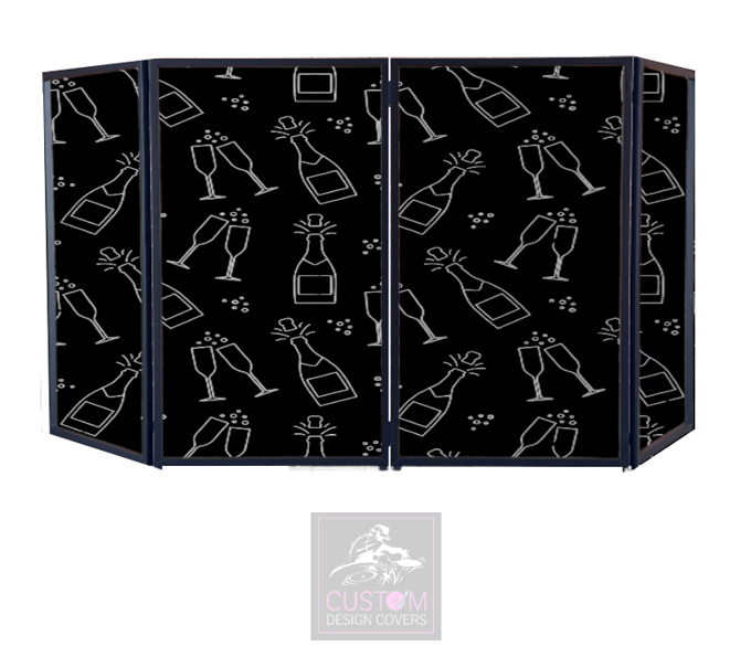 CELEBRATION (BLACK & GREY) DJ LYCRA FACADE PANELS