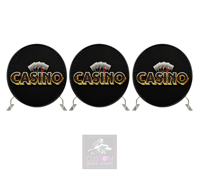 Casino Sign Full Circle Pillowcase Backdrop Covers