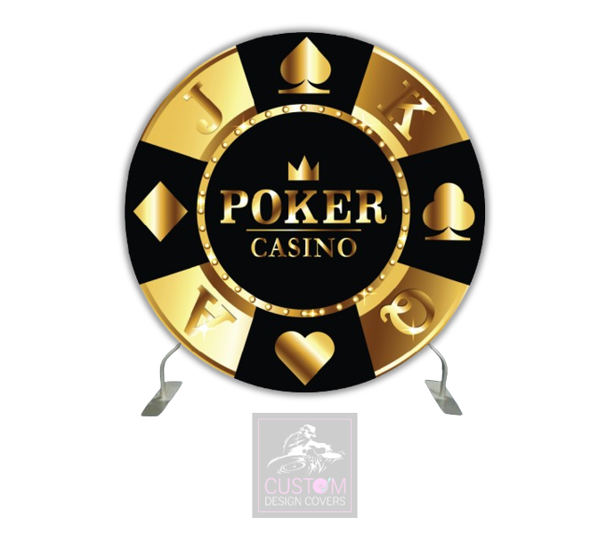 Casino Chip Full Circle Backdrop Cover