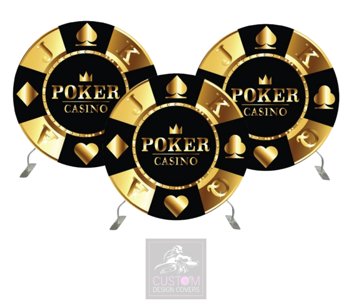 X3 Casino Chip Full Circle Backdrop Covers