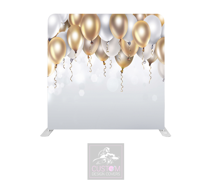 Golden Celebration Lycra Pillowcase Backdrop Cover (DOUBLE SIDED)