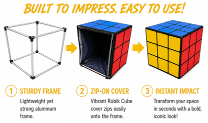 Rubik’s Cube Cover Set 50x50cm-Event Props