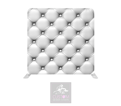 White Chesterfield Lycra Pillowcase Backdrop Cover