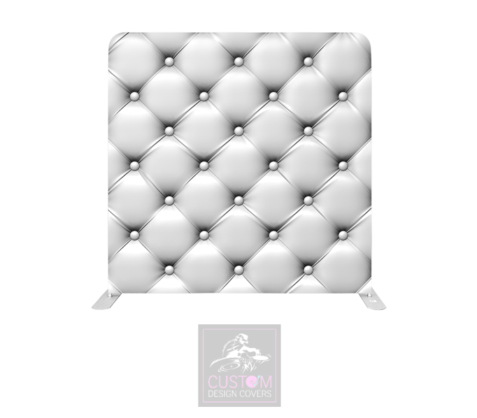 White Chesterfield Lycra Pillowcase Backdrop Cover
