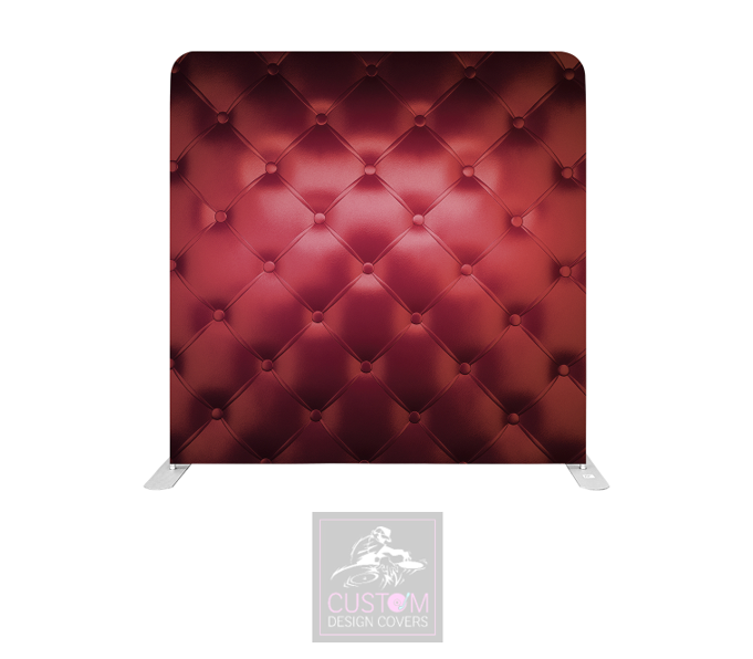 Wine Chesterfield Lycra Pillowcase Backdrop Cover