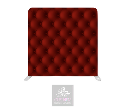 Deep Red Small Chesterfield Lycra Pillowcase Backdrop Cover