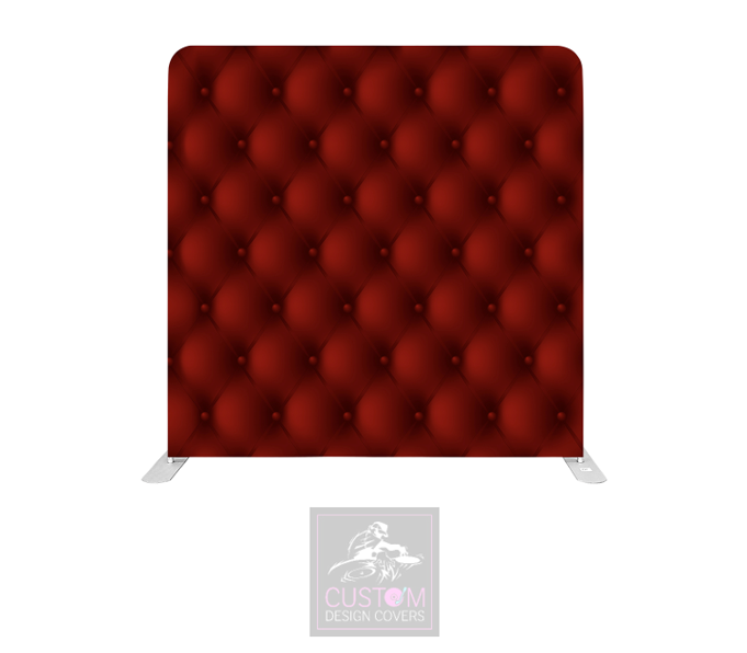 Deep Red Small Chesterfield Lycra Pillowcase Backdrop Cover (DOUBLE SIDED)