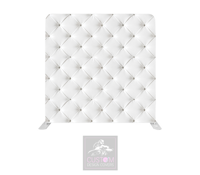 White Chesterfield Lycra Pillowcase Backdrop Cover