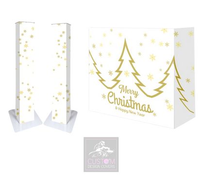 White Christmas GOLD Lycra DJ Covers (PACKAGE BUNDLE) - COMBI