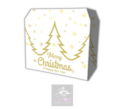 White Christmas *GOLD* Lycra DJ Booth Cover