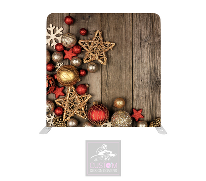Decorations on Rustic Lycra Pillowcase Backdrop Cover (DOUBLE SIDED)