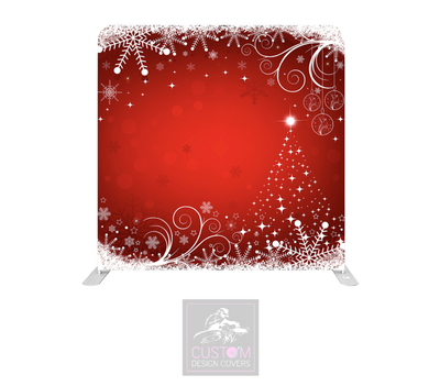 White Swirl Lycra Pillowcase Backdrop Cover (DOUBLE SIDED)