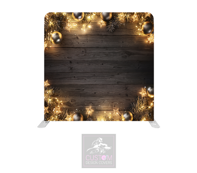 Festive Rustic Lycra Pillowcase Backdrop Cover (DOUBLE SIDED)